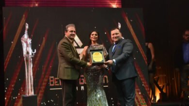 Photo of النجمة مريم حسين تستلم جائزة Beirut Golden Awards