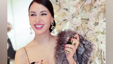 Supermodel Nesrin Sanad Stunned in a Glamorous Black Gown at Amber Niche’ Ceremony