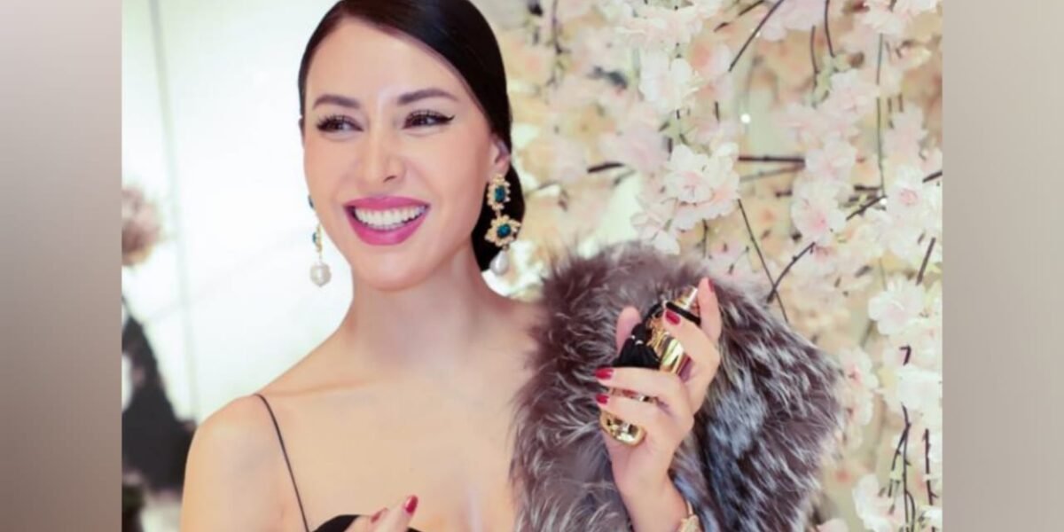 Supermodel Nesrin Sanad Stunned in a Glamorous Black Gown at Amber Niche’ Ceremony